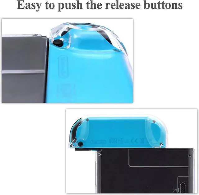 Alt view image 4 of 7 - Dockable Case for Nintendo Switch Protective Accessories Cover Case for Nintendo Switch and Nintendo Switch Joy-Con Controller with a Tempered Glass Screen Protector