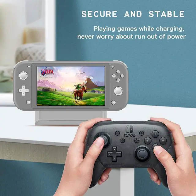Alt view image 5 of 6 - Nintendo Switch Dock Mini Portable Charging Stand with USB Type C Port Replacement Charging Dock Station for Nintendo Switch and Switch Lite