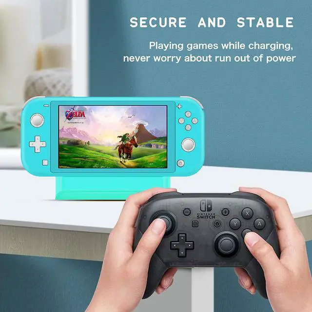 Alt view image 5 of 6 - Nintendo Switch Dock Mini Portable Charging Stand with USB Type C Port Replacement Charging Dock Station for Nintendo Switch and Switch Lite