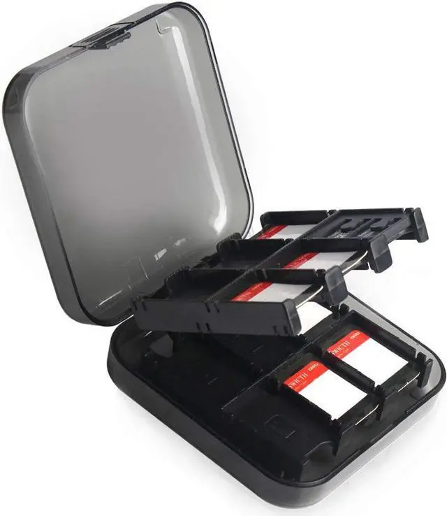 Alt view image 3 of 3 - Game Storage Card Case for Nintendo Switch Games 24 in 1 - Black