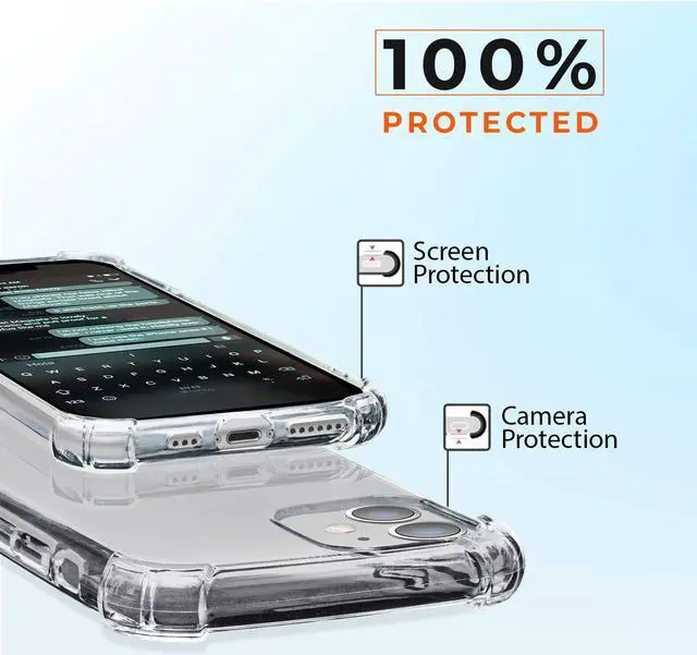 Alt view image 5 of 7 - iPhone 11 Case | TPU Crystal Clear Case | Anti-Scratch & Reinforced Corners Cover | Thin Soft Slim Hard PC | Shock Absorption| Protective Hard Cover For Designed for iPhone 11 6.1 Inch