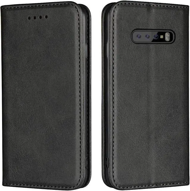 Main image of Galaxy S10 Plus Wallet Premium Leather Folio Case with Kickstand Card Slots Magnetic Closure Flip Notebook Cover TPU Interior Case Compatible with Galaxy S10 Plus