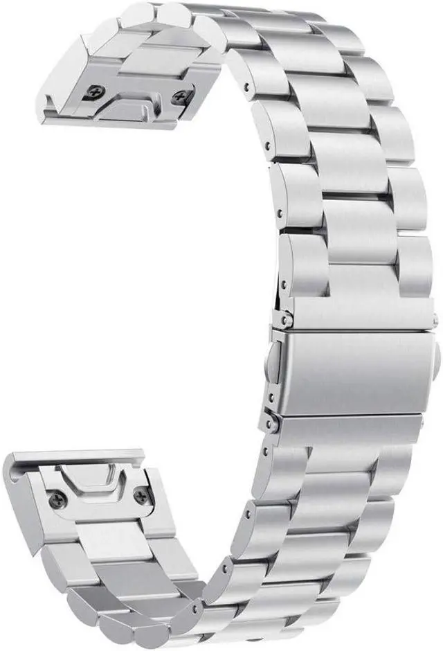 Alt view image 3 of 5 - Fenix 5S/Fenix 6S Watch Band 20mm Quick Fit Stainless Steel Metal Replecement Wristband Strap for Garmin Fenix 5S / Fenix 5S Plus