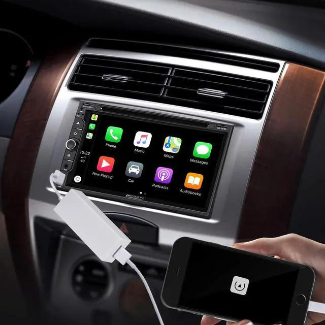 Alt view image 2 of 6 - USB AutoPlay Dongle Adapter Auto Radio Navigation Music Player for Car Stereos Compatible with iPhone and Android Phone 8GB SD Card Included