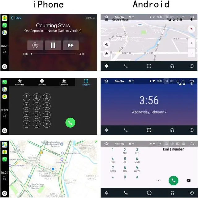 Alt view image 4 of 6 - USB AutoPlay Dongle Adapter Auto Radio Navigation Music Player for Car Stereos Compatible with iPhone and Android Phone 8GB SD Card Included