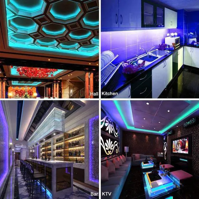 Alt view image 6 of 7 - Bluetooth LED Strip Lights 5050 10M (2 x 5M) 300 LED Stripes Lights Smart Phone Controlled Waterproof RGB LED Band Light for Home & Outdoor Decoration