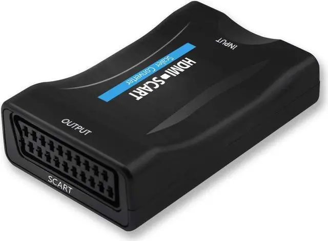 Alt view image 3 of 6 - 1080P HDMI To Scart Converter Audio Video Adapter Scaler with USB Cable