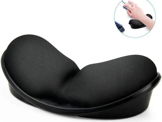 Main image of Memory Foam Mouse Wrist Rest Keyboard Wrist Rest Pad Anti-skid Mousepad Support Wrist Rest Mat for Office Computer Laptop Mac- Durable Comfortable Lightweight Easy Typing Pain Relief
