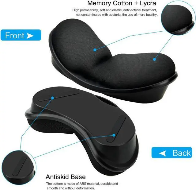 Alt view image 5 of 7 - Memory Foam Mouse Wrist Rest Keyboard Wrist Rest Pad Anti-skid Mousepad Support Wrist Rest Mat for Office Computer Laptop Mac- Durable Comfortable Lightweight Easy Typing Pain Relief