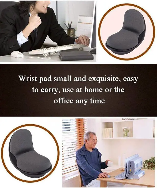 Alt view image 7 of 7 - Memory Foam Mouse Wrist Rest Keyboard Wrist Rest Pad Anti-skid Mousepad Support Wrist Rest Mat for Office Computer Laptop Mac- Durable Comfortable Lightweight Easy Typing Pain Relief