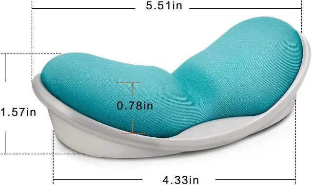 Alt view image 5 of 6 - Memory Foam Mouse Wrist Rest Keyboard Wrist Rest Pad Anti-skid Mousepad Support Wrist Rest Mat for Office Computer Laptop Mac- Durable Comfortable Lightweight Easy Typing Pain Relief