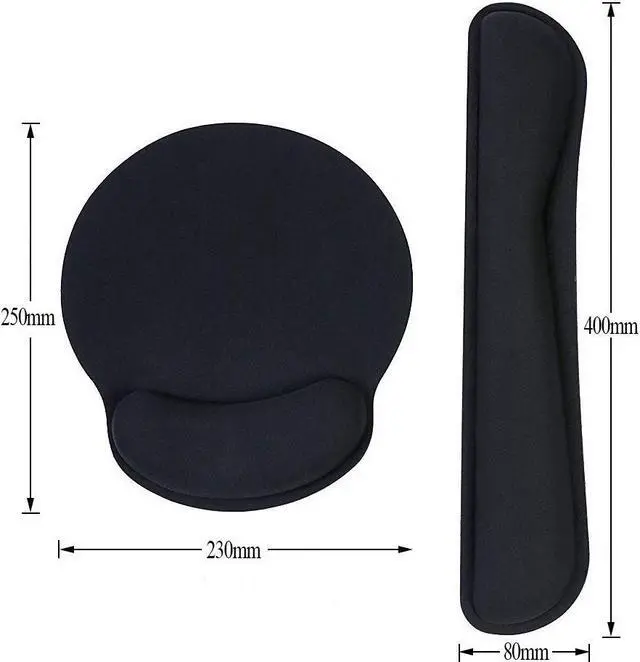 Alt view image 5 of 7 - Memory Foam Mouse Pad Keyboard Wrist Rest Support - Ergonomic Support - for Office, Computer, Laptop, Mac - Premium Quality, Durable, Lightweight for Comfortably Typing Pain Relief and Repair