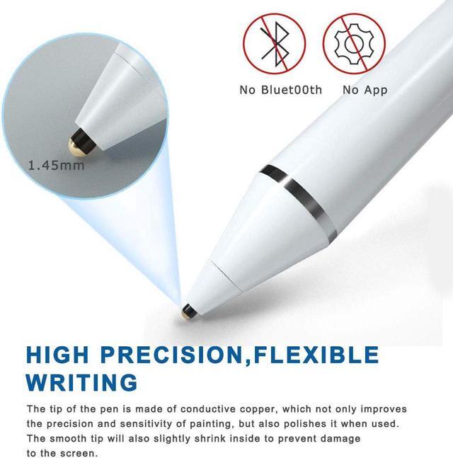 Alt view image 3 of 6 - Stylus Pens for Touch Screens Fine Point Active Stylus Pen Rechargeable Compatible with iPad iPhone Android and Tablet Capacitive Stylus for Writing Drawing