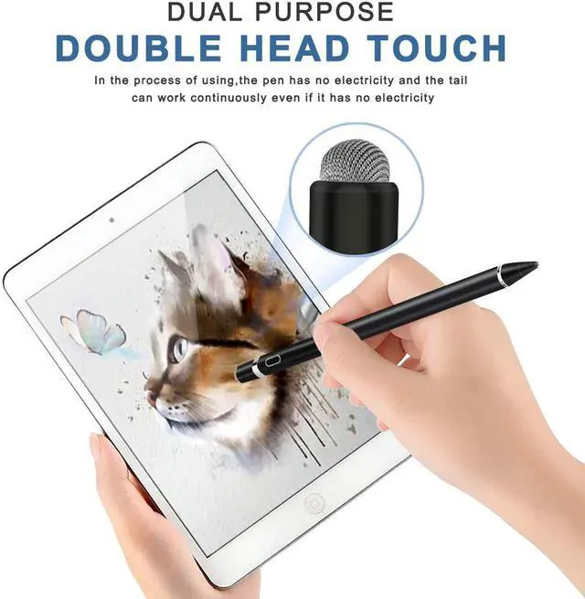 Alt view image 5 of 6 - Stylus Pens for Touch Screens Fine Point Active Stylus Pen Rechargeable Compatible with Ipad iPhone Android and Tablet Capacitive Stylus for Writing Drawing