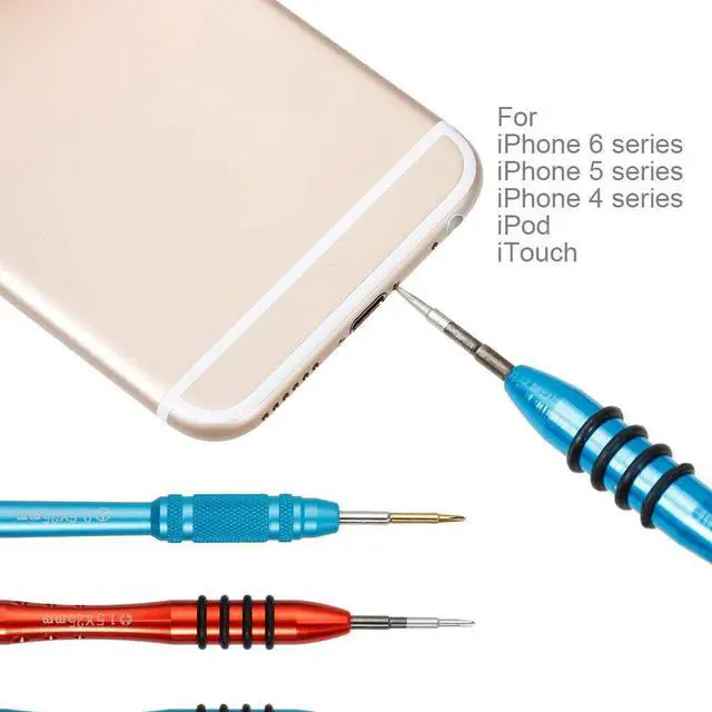Alt view image 5 of 7 - 16Pcs Cell Phone Repair Tool Kit for iPhone Precision Screwdriver Set with Magnetizer Demagnetizer Tool & Opening Pry Tools for iPhone 11 Pro Max XS X 8 Plus 7 Plus 6S 6 5S 5 5C 4S iPod iTouch