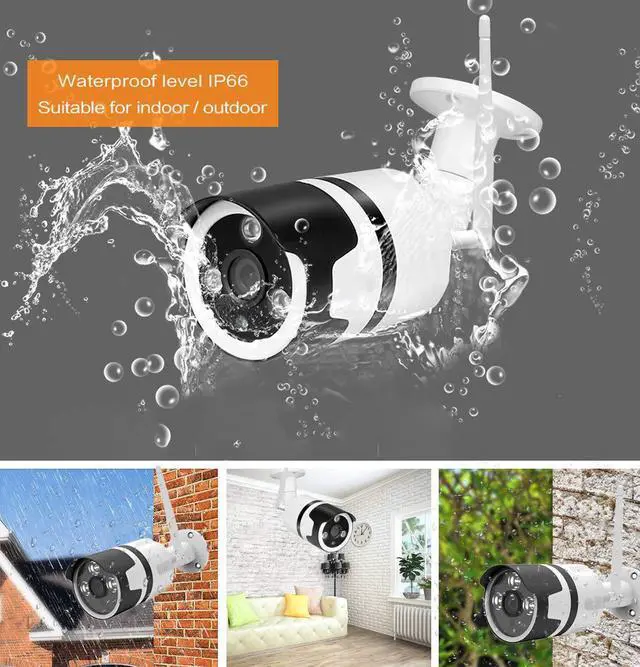 Alt view image 2 of 7 - Outdoor Security Camera 1080P WiFi Camera Outdoor Surveillance Wireless IP Camera 2.4GHz Onvif IR Night Vision Motion Detection Two-Way Audio IP66 Waterproof Cloud Storage