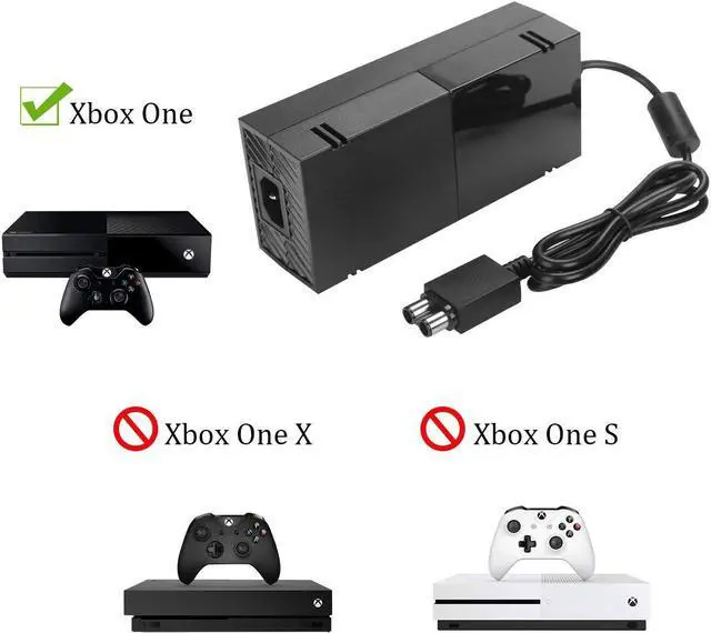 Alt view image 2 of 7 - Xbox One Power Supply Brick [LATEST VERSION] AC Adapter Power Supply Cord Replacement Charger AC Power cord for Microsoft Xbox One Console