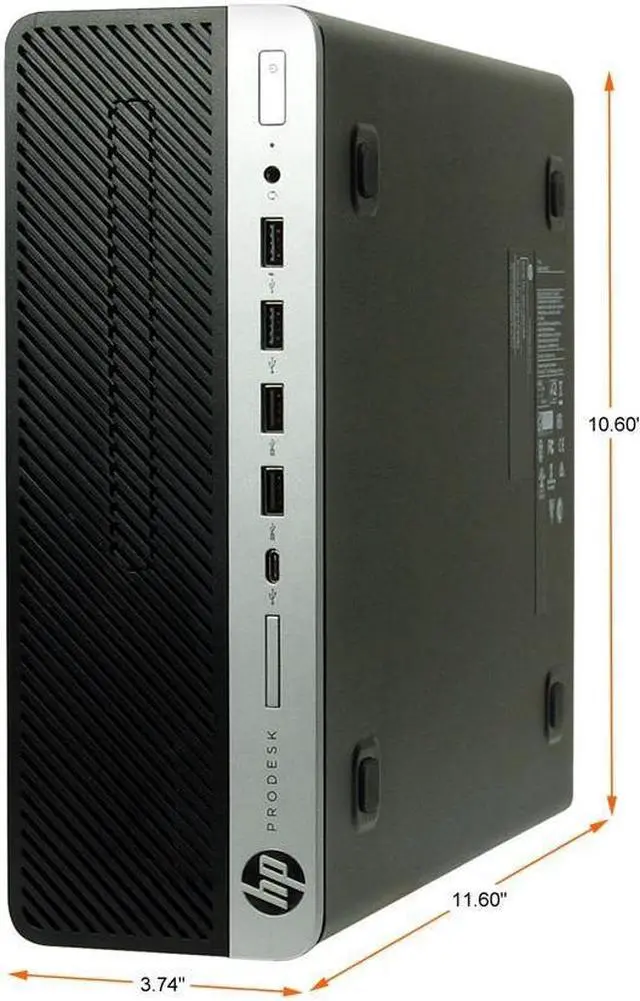 Alt view image 2 of 4 - HP Prodesk 600 G3 SFF Desktop PC Intel Core i5 6th Gen 16GB 1TB Hard drive Windows 10 Home New Keyboard, Mouse, WiFi Adapter