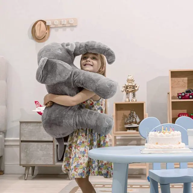 Alt view image 7 of 7 - HOMILY Stuffed Elephant Plush Animal Toy 24 INCH