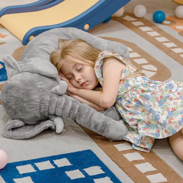 Alt view image 5 of 7 - HOMILY Stuffed Elephant Plush Animal Toy 24 INCH