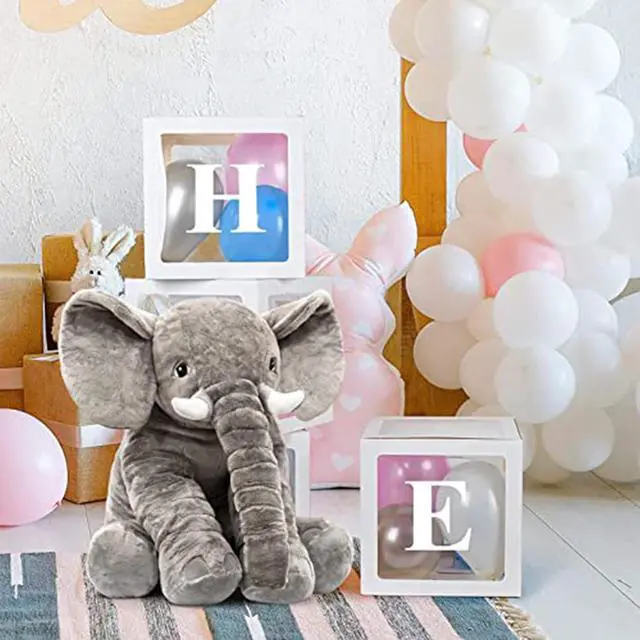 Alt view image 4 of 7 - HOMILY Stuffed Elephant Plush Animal Toy 24 INCH