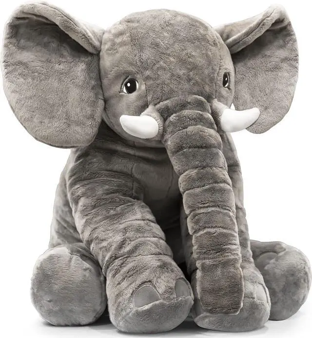 Main image of HOMILY Stuffed Elephant Plush Animal Toy 24 INCH