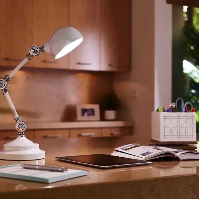 Alt view image 5 of 10 - OttLite F1485009-SHPR Wellness Series Revive LED Desk Lamp - 15.5" High - White