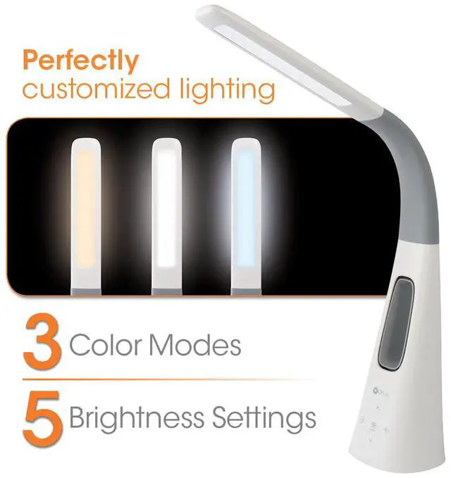 Alt view image 4 of 6 - OttLite F26WG9-SHPR Cool Breeze Fan Lamp - 15" to 26.5" High - White