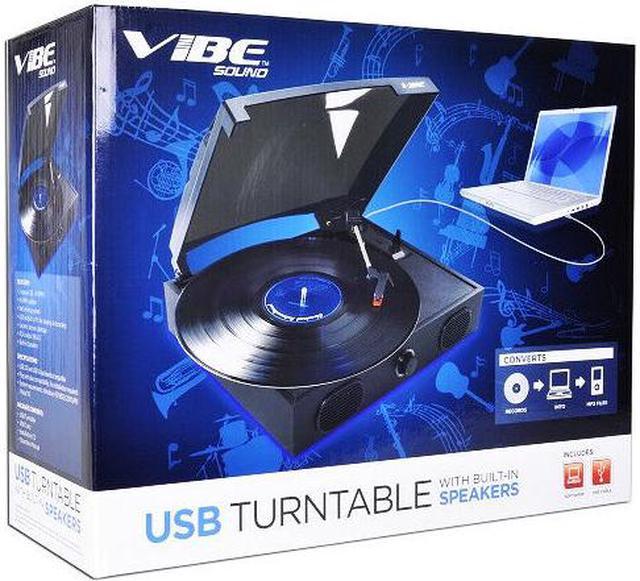 VIBE Sound VS-2002-SPK USB Turntable/Vinyl Archiver Record Player