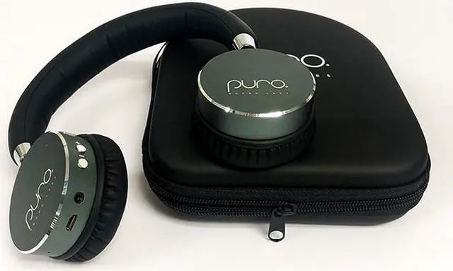 Alt view image 3 of 8 - Puro Sound Labs BT2200 Volume Limited Kids' Bluetooth Headphones (Grey)