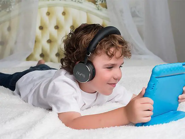 Alt view image 6 of 8 - Puro Sound Labs BT2200 Volume Limited Kids' Bluetooth Headphones (Grey)