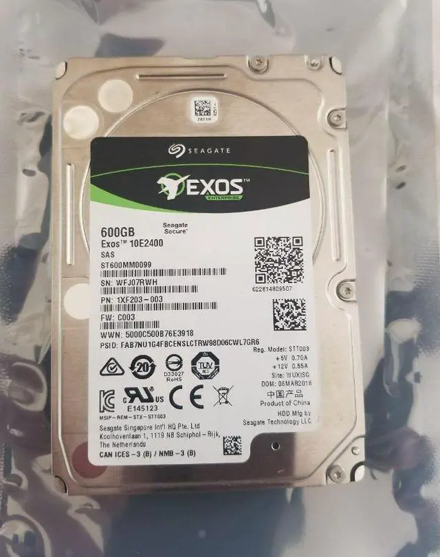 Alt view image 6 of 19 - Seagate Enterprise Performance 10K HDD ST600MM0099 600GB 10000 RPM 256MB Cache SAS 12Gb/s 2.5" Hard Drives