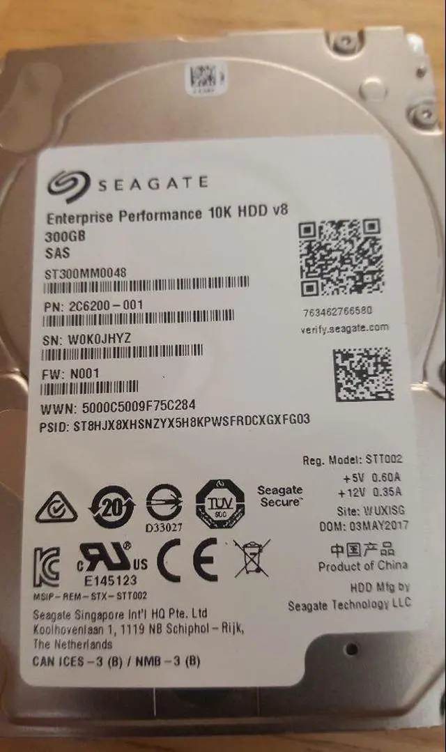 Alt view image 4 of 20 - Seagate ST300MM0048 300 GB Internal Hard Drive - SAS - 10000rpm - 128 MB Buffer