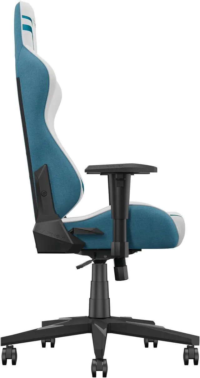 Alt view image 3 of 7 - KARNOX Genie Game Chairs Office Chair Cloth Computer Desk Chair with Lumbar Support, Ergonomic PC Game Recliner Chair Racing Style for Teens Blue