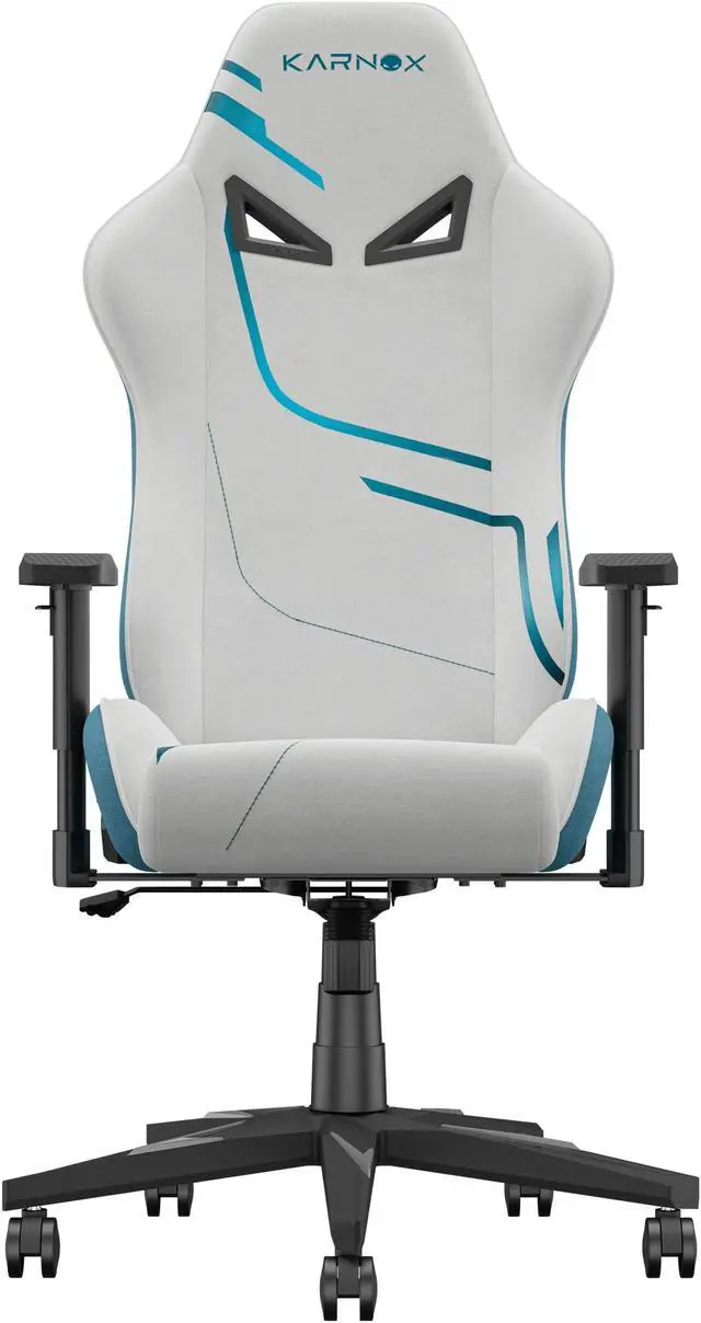 Main image of KARNOX Genie Game Chairs Office Chair Cloth Computer Desk Chair with Lumbar Support, Ergonomic PC Game Recliner Chair Racing Style for Teens Blue