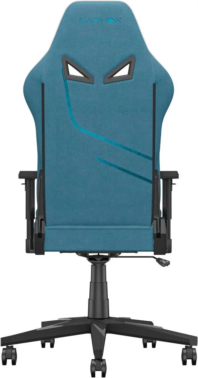 Alt view image 5 of 7 - KARNOX Genie Game Chairs Office Chair Cloth Computer Desk Chair with Lumbar Support, Ergonomic PC Game Recliner Chair Racing Style for Teens Blue
