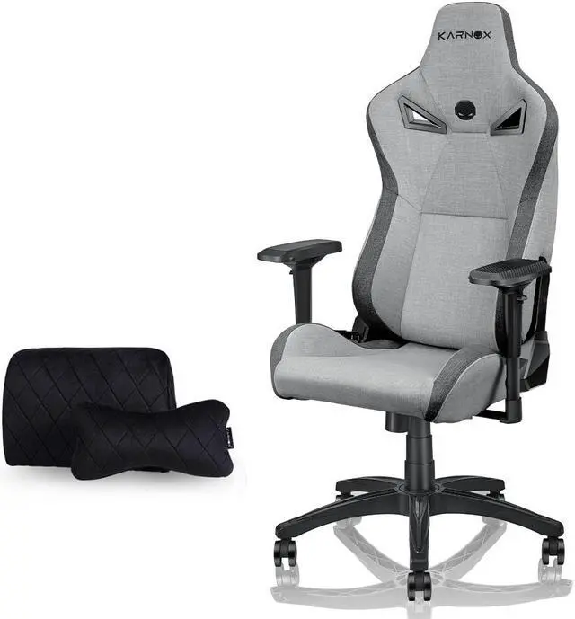 Main image of KARNOX Legend TR Game Chair Ergonomic Office Desk Chair High Back Executive PC Chair with Headrest and Lumbar Support and 360¡ãDegree Swivel for Big and Tall Adults Cloth Light Grey