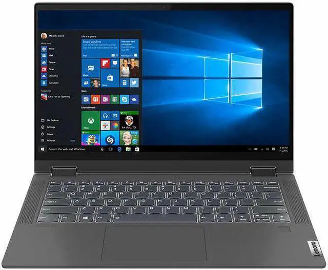 Alt view image 7 of 7 - Lenovo Flex 5 14'' Touch-Screen 2-in-1 Thin & Light Customized Laptop | 8-Core AMD Ryzen 7 4700U (Beat i7-8550U) | 8GB DDR4 RAM 1024GB  SSD | Fingerprint reader | Backlit KB | Windows 10 | Grey