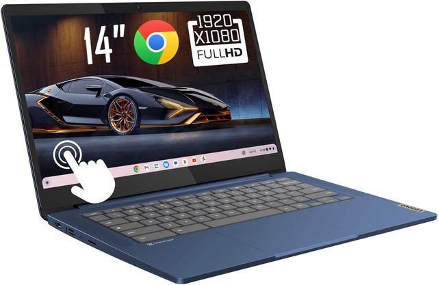Lenovo IdeaPad Slim 3 Chromebook 2023, 14 FHD Touch Screen, 4GB LPDDR4X  RAM 64GB eMMC, MediaTek Kompanio 520 Processor(8-Core, Up to 2.0 GHz), WiFi  6, Long Battery, Chrome OS 