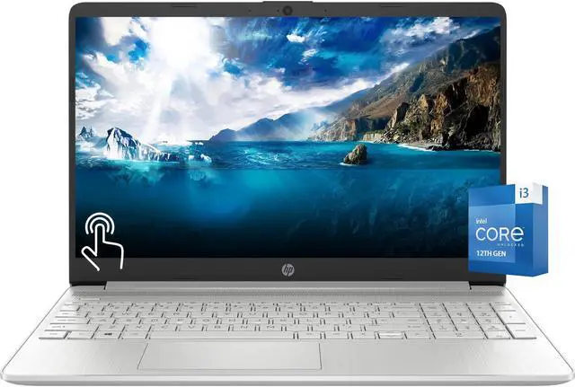 Main image of HP 15.6" Touchscreen Laptop, 12th Intel 6-Core i3-1215U (Beats i5-1135G7), HD(1366 x 768) Display, Intel UHD Graphics, Bluetooth, Window 11 Home in S Mode