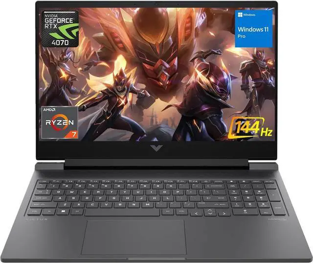 Main image of HP Newest Victus 16.1 Ryzen 7 RTX 4070 Premium Gaming Laptop, 32GB DDR5 RAM, 2TB SSD, 16.1" FHD 144Hz, AMD Ryzen 7 8845HS, GeForce RTX 4070, HDMI 2.1, Wi-Fi 6, RJ-45 Windows 11 Pro 2 TB PCIe 32GB