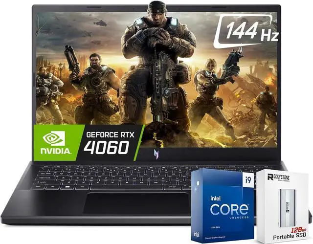 Main image of Acer Nitro V 15 Premium Gaming Laptop, Intel 14-Core i9-13900H, 15.6" 144Hz FHD IPS Display, NVIDIA GeForce RTX 4060 8GB GDDR6, 32GB DDR5 RAM, 1TB SSD, RJ-45, Backlit Keyboard