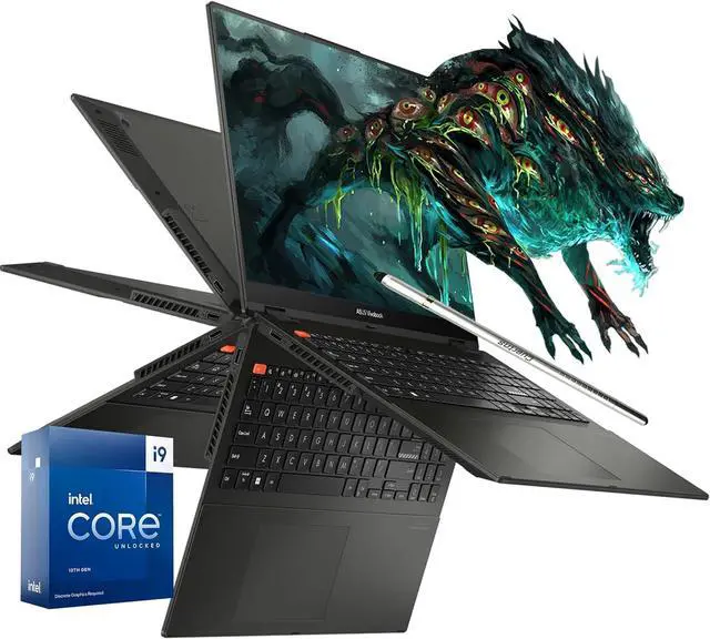 Main image of ASUS 2024 Newest Business Vivobook S Slim 2-in-1 Laptop, 16" WUXGA Touchscreen Display, 14-Core Intel Core i9-13900H, 40GB RAM 1TB SSD, WiFi 6E, IR Camera 40GB/1TB W11H