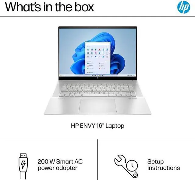 Alt view image 6 of 7 - HP Envy 16" Touchscreen Gaming Laptop, 13th Gen 14-Core Intel i7-13700H, GeForce RTX 4060, 16:10 WUXGA (2560 x 1600) Display, 64GB DDR5 5200MHz RAM, 2TB SSD, Backlit KB, Thunderbolt 4, Win 11 Pro
