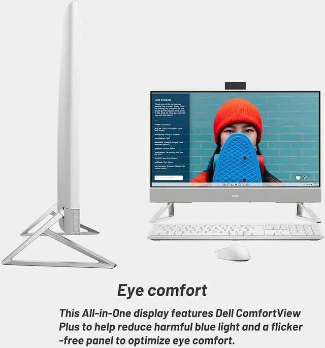 Alt view image 4 of 7 - Dell Inspiron 27 7730 All-in-One 27" Touchscreen Business AIO Desktop Computer, Intel 10-Core 7 150U, 32GB RAM, 1TB PCIe SSD, NVIDIA GeForce MX570A, WiFi 6E, Wireless KB & Mouse, Win11 Home