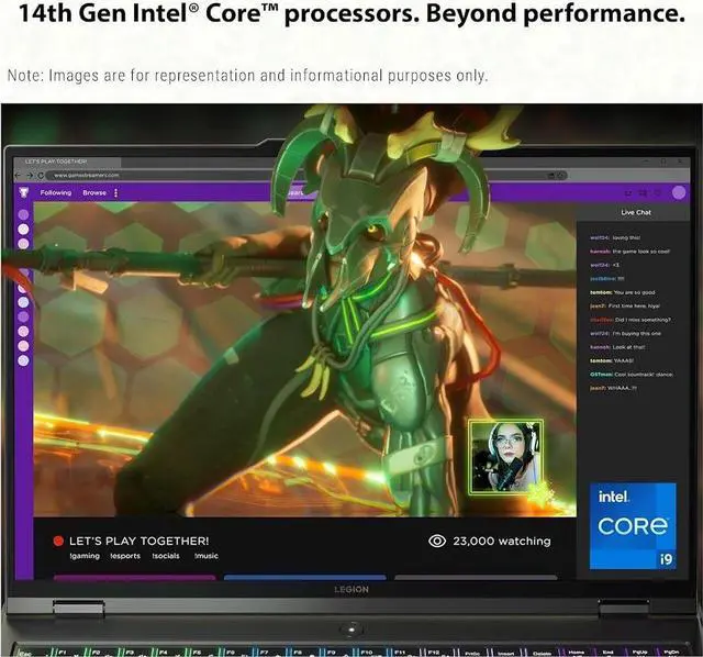 Alt view image 2 of 6 - Lenovo Legion 5i 16" 2.5K Gaming Laptop,14th Gen Intel 24-Core i9-14900HX, 165Hz 350-Nits Display, GeForce RTX 4060, 64GB DDR5 4TB SSD, 4 Zone RGB Backlit KB, Win11 Pro