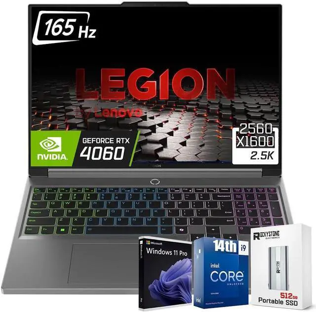 Main image of Lenovo Legion 5i 16" 2.5K Gaming Laptop,14th Gen Intel 24-Core i9-14900HX, 165Hz 350-Nits Display, GeForce RTX 4060, 64GB DDR5 4TB SSD, 4 Zone RGB Backlit KB, Win11 Pro