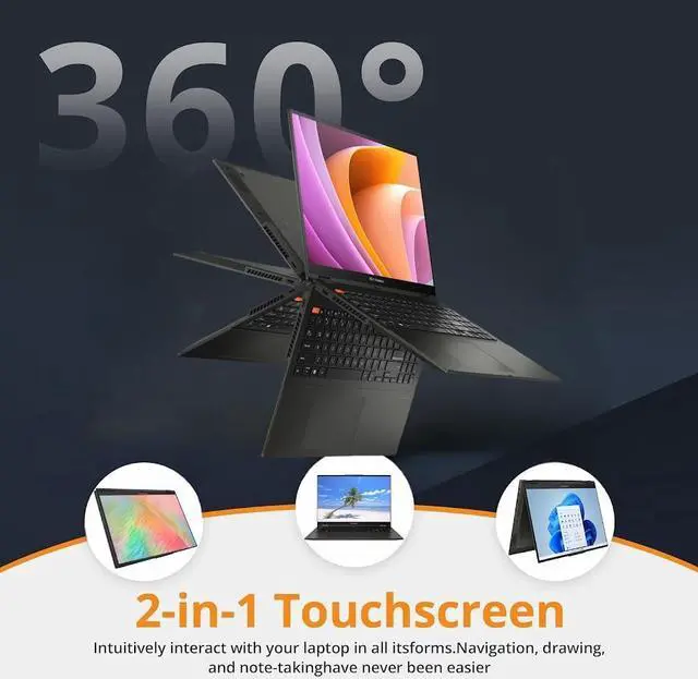 Alt view image 2 of 7 - ASUS Vivobook S 16 Flip 2-in-1 Business Laptop, 16" WUXGA Touchscreen Display, 14-Core Intel Core i9-13900H, 24GB RAM 1TB SSD, Intel Iris Xe Graphics, WiFi 6E, Bluetooth 5.3, Backlit KB, Win11 Pro