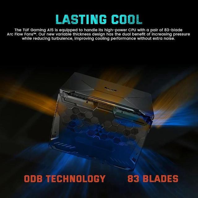 Alt view image 7 of 7 - ASUS TUF A15 Gaming Laptop, 15.6" FHD 144Hz Display, AMD Ryzen 7-7435HS(Beat Intel Core i7-12650H) up to 4.5 GHz, NVIDIA GeForce RTX 3050, 32GB DDR5 RAM, 1TB SSD, Backlit KB, Wi-Fi 6, RJ45, Win11 Pro