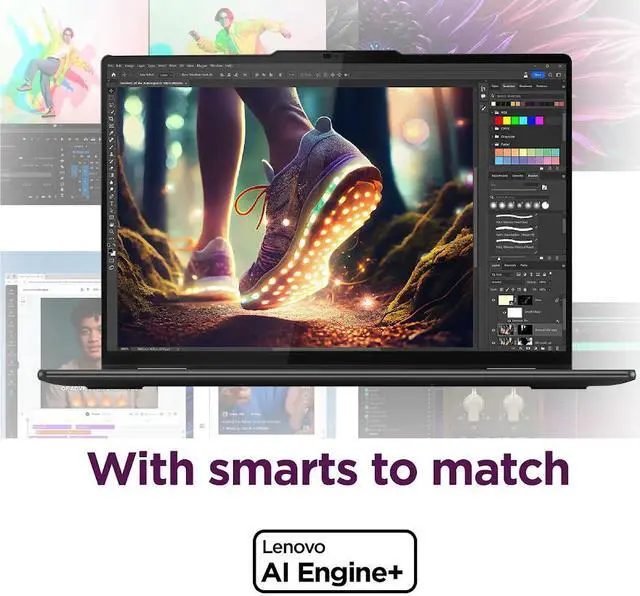 Alt view image 4 of 7 - Lenovo Yoga 7i 2-in-1 16" Business AI Laptop, WUXGA Touchscreen Display, Intel 12-Core Ultra 7 155U (Beat i7-1355U), 16GB LPDDR5X RAM 1TB SSD, Backlit KB, Fingerprint Reader, AI Copilot, Win11 Home